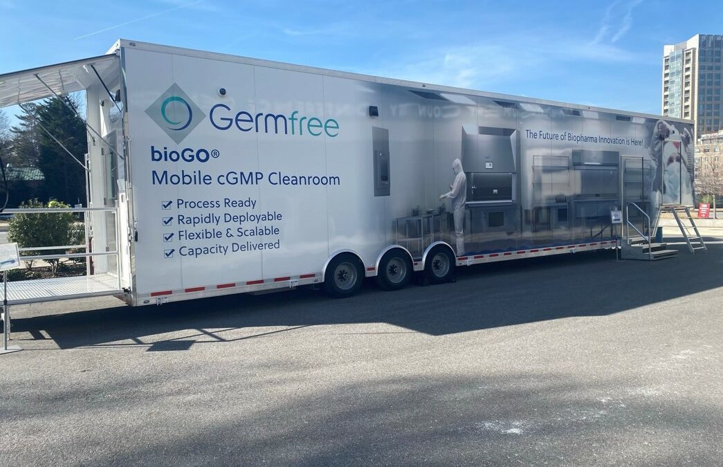 Germfree’s mobile cGMP cleanroom by Carol Houts at Phacilitate