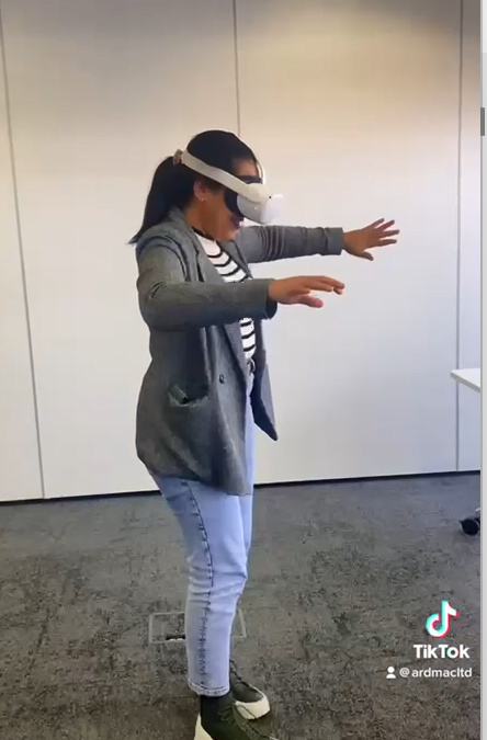 WATCH: The Ardmac team try out our Virtual Reality Headset!