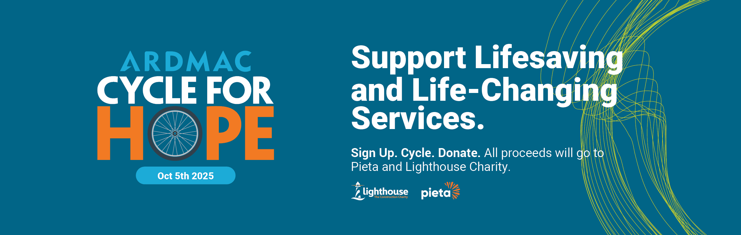 Website-Banners ardmac cycle for hope 2025