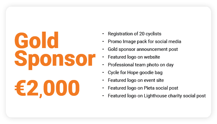 Cycle for Hope Gold Sponsor